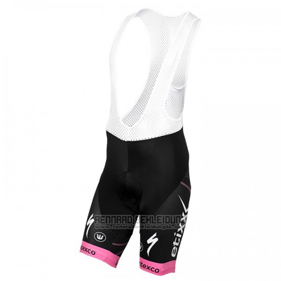 2016 Fahrradbekleidung Etixx Quick Step Rosa und Shwarz Trikot Kurzarm und Tragerhose - zum Schließen ins Bild klicken